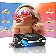 UHD 4K Projector with Microphones,1350 ANSI Auto Focus Built-in Apps,LED Smart iphone Projector with WiFi and Bluetooth for Ceiling Movie Home Theater Native 1080P Compatible with iOS/Android/HDMI/USB