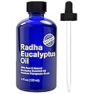 Radha Beauty Essential Oil 4 oz - 100% Pure (Eucalyptus)