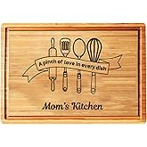 Mom Cutting Board Custom Kitchen Decor, Mothers Day Gifts for Grandma Personalized, Best Gift for Your Mom, Perfect Birthday Gifts for Mother In Law