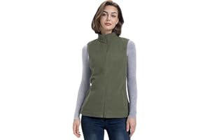 33,000ft Women's Fleece Vest, Lightweight Warm Polar Soft Vests Outerwear with Zip Up Pockets, Sleeveless Jacket for Winter