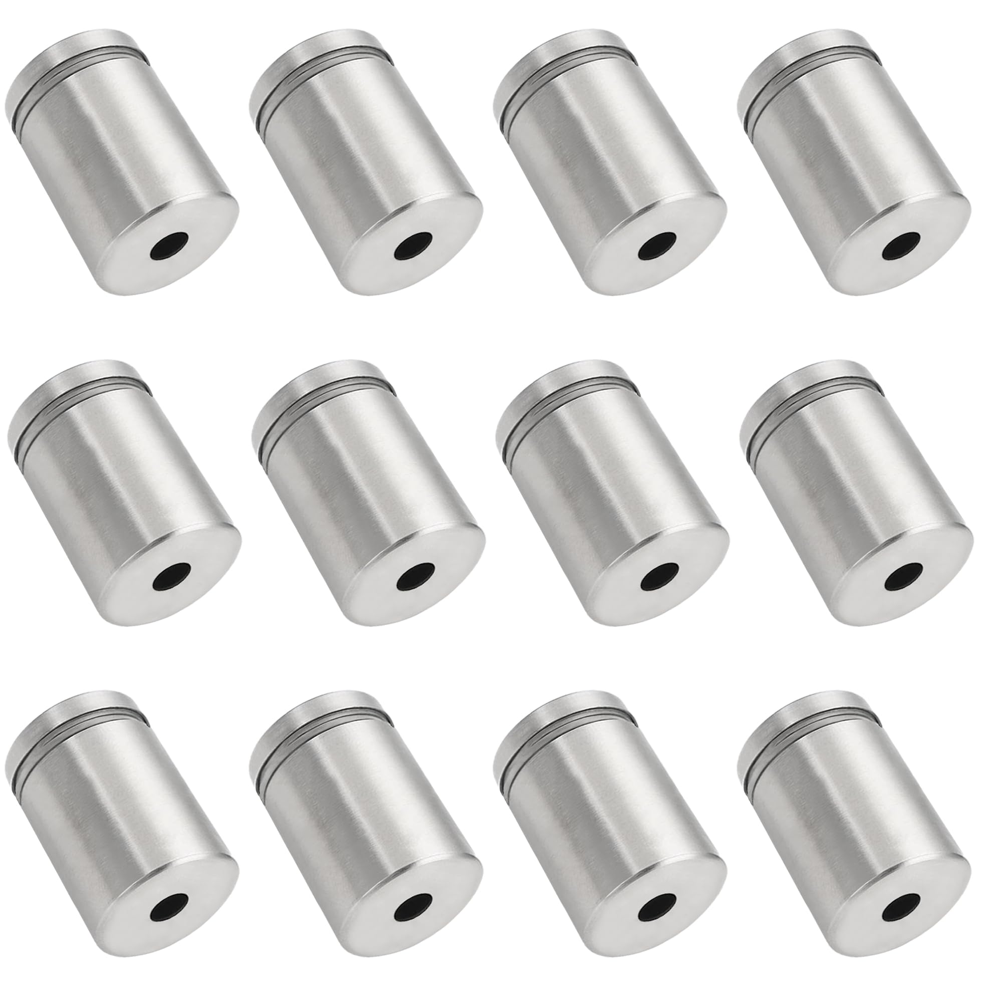 12 PCS Stainless Steel Advertising Nails,Glass Sign Fixings Standoff Bolts (19mm*30mm)