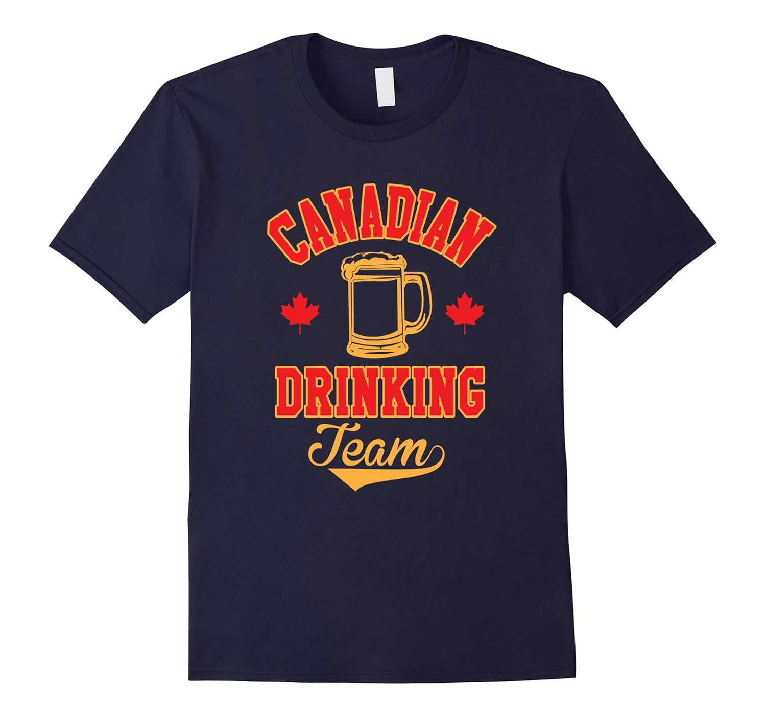 Canadian Drinking Team Alcoholic Canada Funny T-Shirt-ANZ