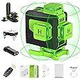 Huepar 16 Lines Laser Level 360 Self leveling with Remote Control, 4x360 Green Cross Line Laser Tool with Outdoor Pulse Mode, 4D Horizontal ＆ Vertical Laser for Construction or Home Renovation 904DG