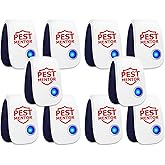 Ultrasonic Pest Repellent 10 Pack, Indoor Plug in Electronic Mouse Repeller for Mice, Rodent, Roache, Spider, Ant, Mosquito,Bugs, Mouse Pest Control Deterrent,Family & Pet Safe
