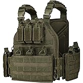 BOMTURN 1000D Tactical Vest for Men Quick Release Modular Vest Adjustable Vest Outdoor