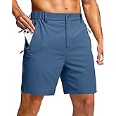 G Gradual Men's Shorts 7"/ 5"/ 9" Lightewight Casual Shorts for Men Hiking Golf Shorts with 3 Zipper Pockets