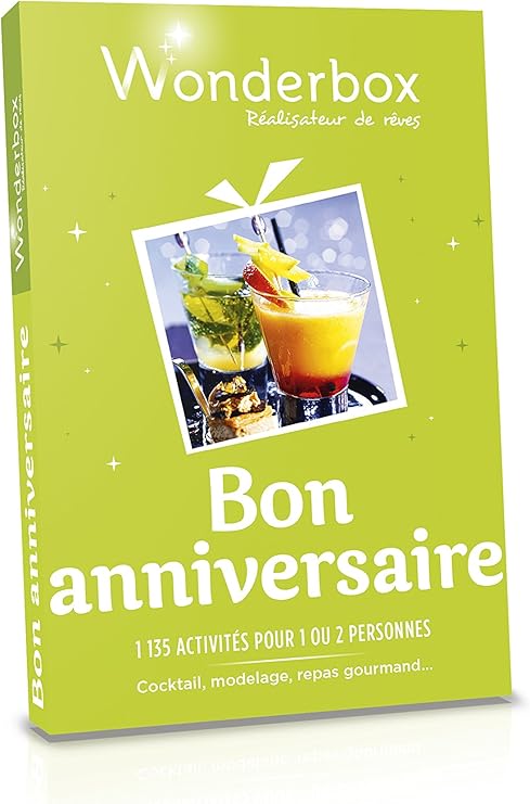 Wonderbox Coffret Cadeau Bon Anniversaire Amazon Fr Hygiasne Et Soins Du Corps