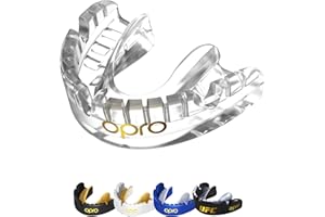 OPRO Gold Level Braces Mouth Guard, Moldable Mouthguard for Comfort & Fit For Boxing, Hockey, MMA, UFC, Football, Braces Prot