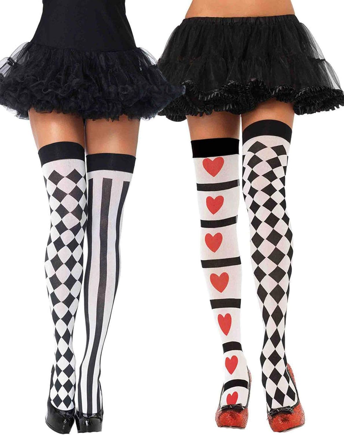 Leg Avenue Harlequin Jester Opaque Harley Quinn Costume