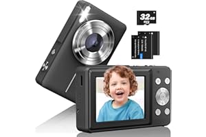 Digital Camera 1080P Kids Camera for Photography 44MP Point and Shoot Camera 16X Zoom Small Cameras for Kids Girls Boys Child
