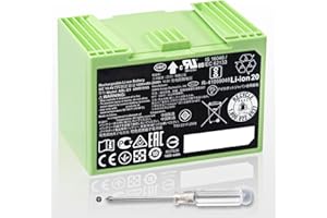TSULIN for iRobot Roomba e and i Series,e e5 e6 e5150 e5152 e6198 and i i3 3150 i3+ 3550 i4 4150 i4+ 4552 i6 i7 i7158 i7+ j7 7150 7550 i8 i8+, Replacement Lithium Ion Battery ABL-D1 DC 14.4V 1800MAH/26Wh