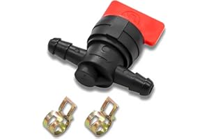 BOPURTOTLY 494768 698183 1/4" Fuel Shut Off Valve with clamp Compatible with Murray Toro Lawn Tractor