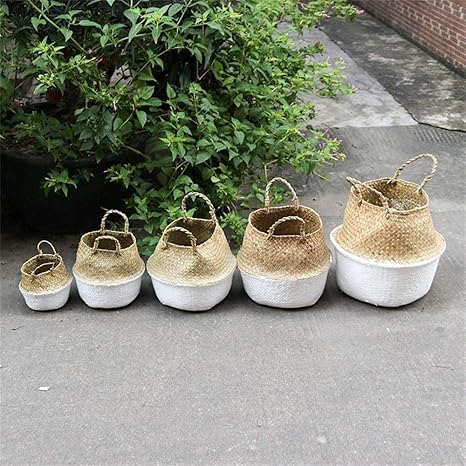 yibuf Cestas De Almacenamiento Tejidas para El Hogar, Hierbas Marinas