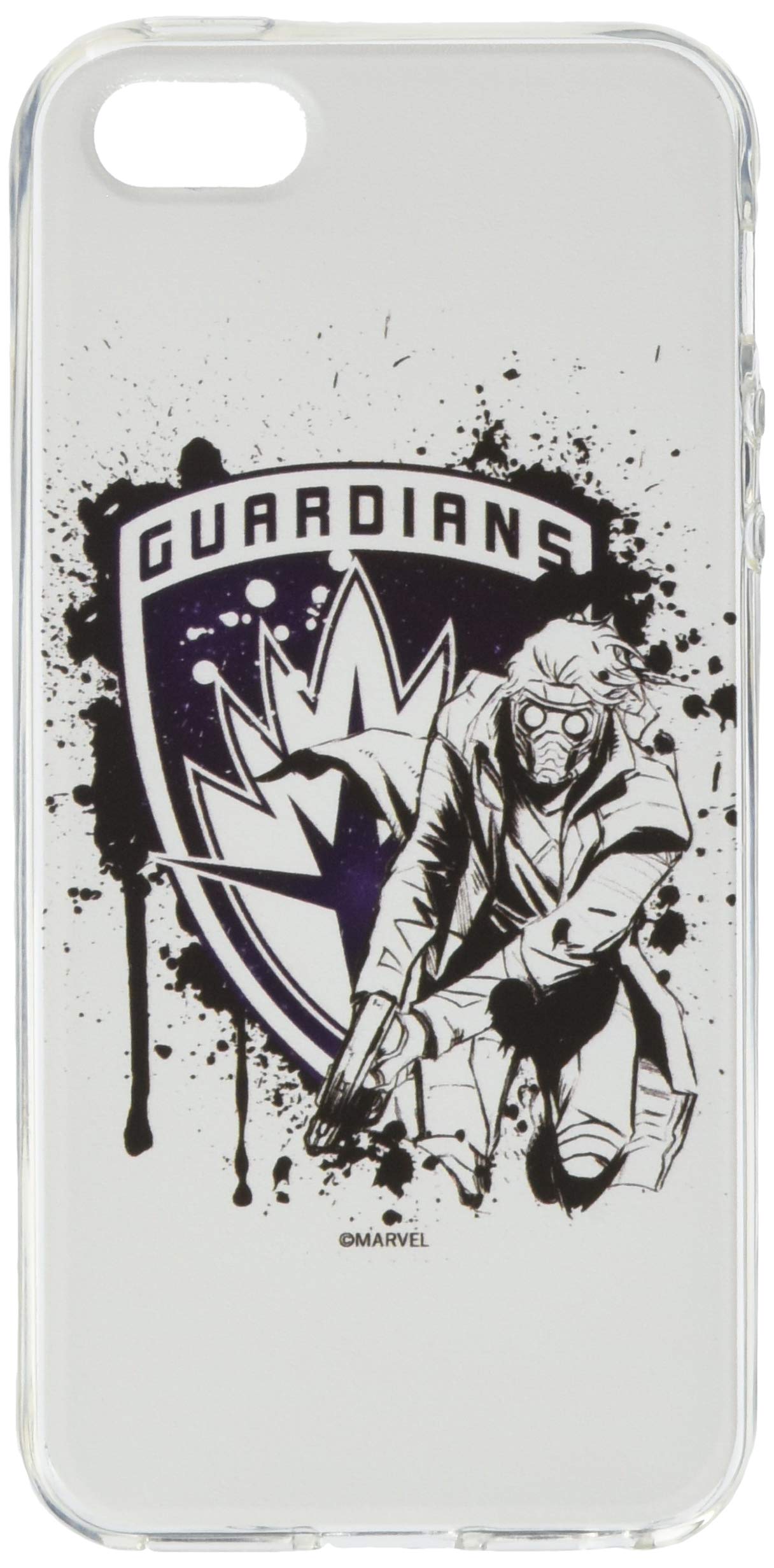 ERT GROUP Original Marvel Guardians Of The Galaxy TPU Case for iPhone 5, iPhone 5S, iPhone SE, Liquid Silicone Cover, Flexible and Slim, Protective for Screen, Shockproof and Anti-Scratch Phone Case