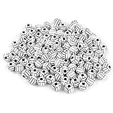 Framendino, 100 Pack Volleyball Beads 12mm Small Sports Pony Loose Ball Bead for DIY Craft Jewelry Making Bracelets Necklaces Earrings Decoration Accessories
