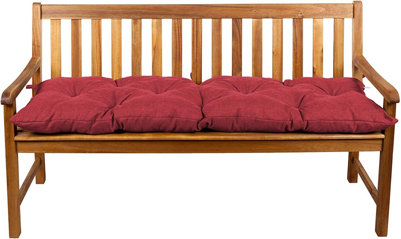 gutekissen Bench cushion Patio Lawn Bench or Swing Garden Furniture LS (200x50, Red 9)