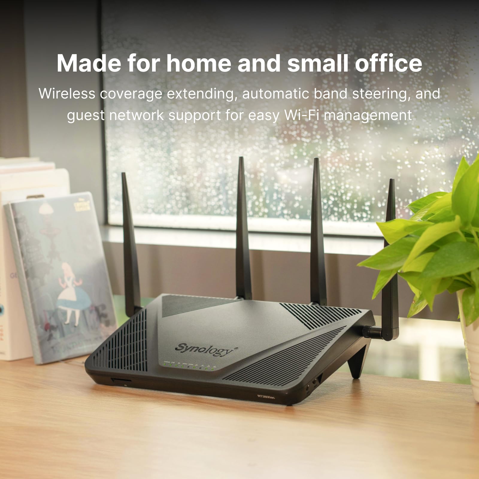 Synology RT2600ac – 4x4 dual-band Gigabit Wi-Fi router, MU-MIMO, powerful parental controls, Threat Prevention, bandwidth management, VPN, expandable coverage with mesh Wi-Fi