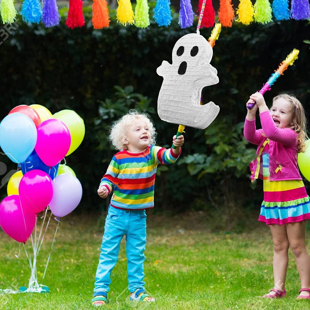 Costume Wizard Spooky Ghost Pinata-Halloween Mexican Pinatas for Birthday Parties and Events,Themed Fillable Pinata for Candy,Toys,and Treats,Fun for Boys and Girls,Includes Hanging String