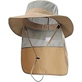 Home Prefer Outdoor UPF50+ Kids Sun Hat Wide Brim Fishing Hat with Neck Flap
