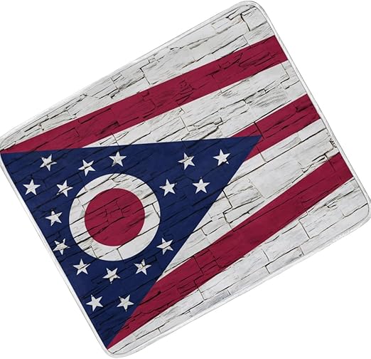 Amazon Com Coolprintall Distressed Ohio State Flag Throw Blanket