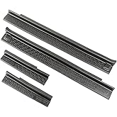Rugged Ridge All-Terrain Entry Guards - Fits 2007&ndash;2018 Jeep Wrangler JKU 4-Door - Trail-Ready Look &amp; Scratch Protection - Black Thermoplastic - 4-Piece Set
