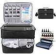Tattoo Carrying Case Tattoo Supplies Organizer Tattoo Kit Case for Tattoo Equipment Portable Tattoo Supplies Travel Storage Bag for Tattoo Stencil Printer, Tattoo Ink, Tattoo Equipment, Bag Only