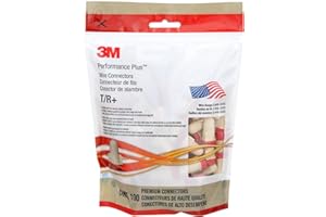 3M Performance Plus Wire Connector T/R+POUCH, Tan/Red, Flexible Steel Spring Connectors, Copper, CSA Certified, UL Listed, Pouch of 100, 22-8 AWG