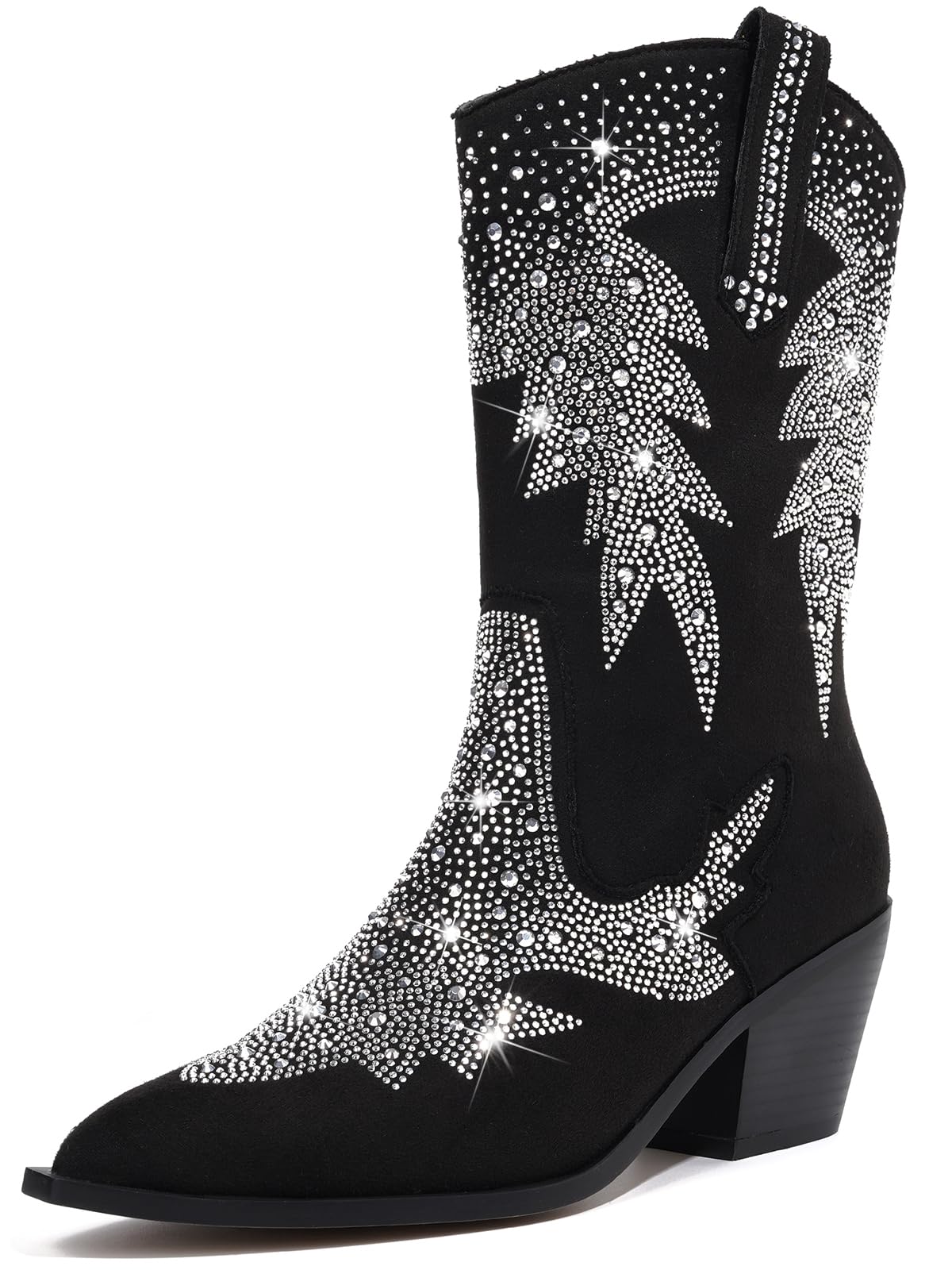 Goosudu Western Cowgirl Ankle Boots Chunky Heel Buckle Short Booties main image 0