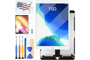 A-MIND LCD Screen for iPad Air 3 Screen Replacement for iPAD Air 3rd Gen 2019 LCD Display Touch Glass Digitizer Assembly A2152 A2123 A2154 A2152 Tablet Repair Kit (No HomeButton) (White)