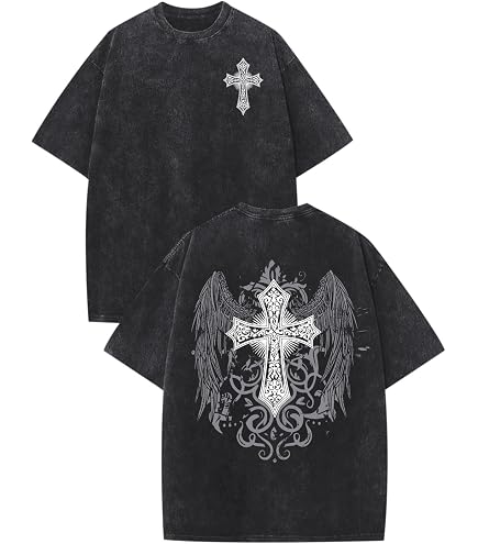SOLY HUX Men's Gothic T-Shirt Vintage Graphic Tees Short Sleeve