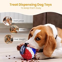 HGB Squeaky Treat Dispensing Dog Toys to Keep Them
