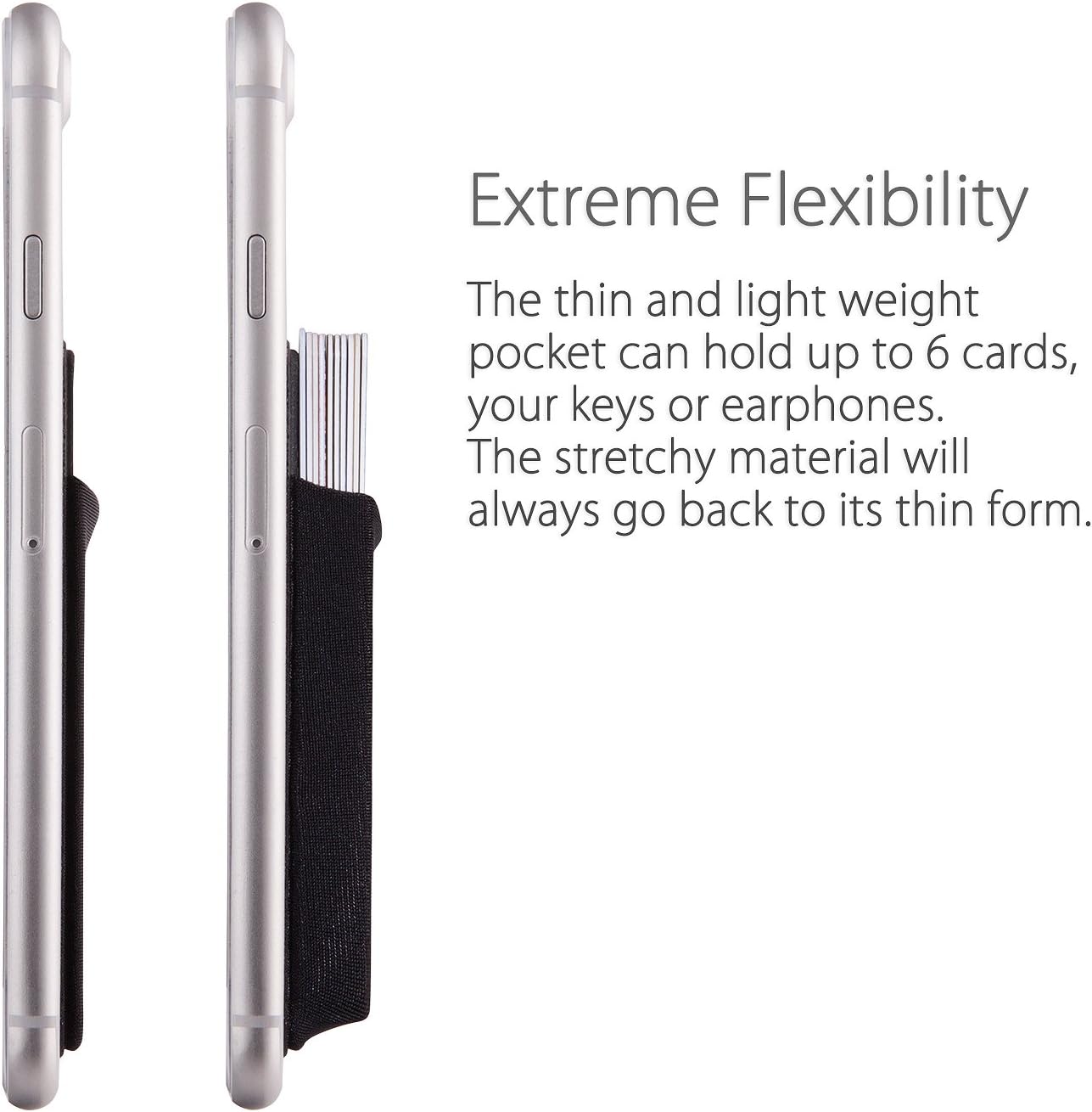 MyGadget Phone Credit Card Holder Pocket, RFID Blocking Stick On Wallet - Image 4