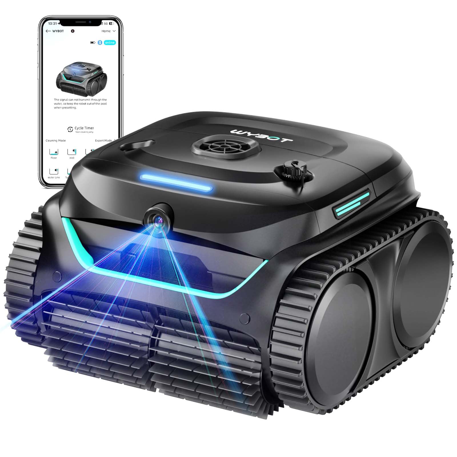 WYBOT C2 Vision Robotic Pool Vacuum with AI