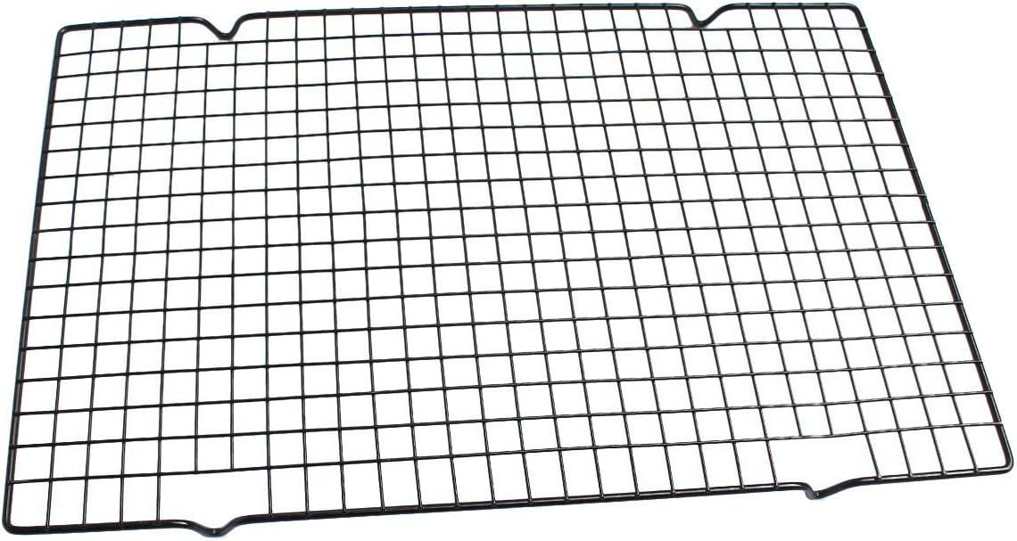 HUAXIONG Rectangular Stainless Steel Cooling Rack Non-stick Bread Cooling Network Cake Cooling Tray High Quality Fast Cooling 50*30CM Black