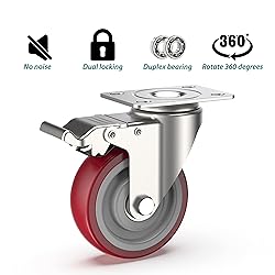 4 inch Heavy Duty Plate Casters Swivel Caster