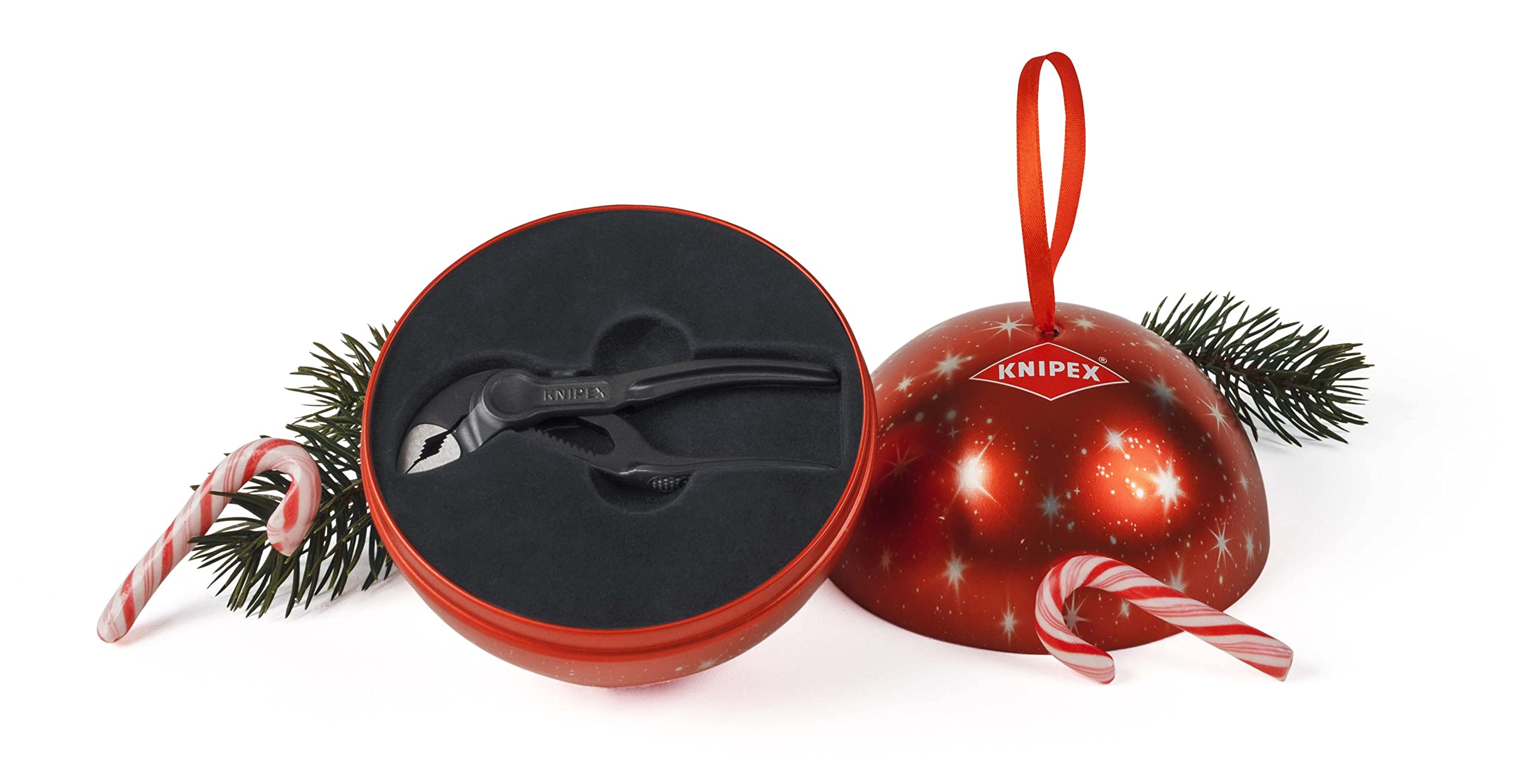KNIPEX Original Gift idea Cobra® XS mini Water Pump Pliers in a Festive Christmas Bauble (87 00 100 Xmas)