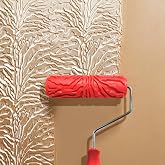 Nichiyo 7" Textured Paint Roller Decorative Wall Stamp | 7" Pattern Paint Roller for Walls, DIY Decorative Art Texture, Rubber Roller for Wall Stamp, Furniture Decoration(EG325T)