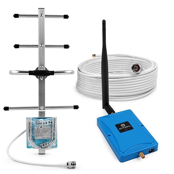 ANNTLENT Handy Signalverstärker 800MHz (Band 20) Boost LTE 4G Signal mit omnidirektionalen externen Antenne für zu Hause und 