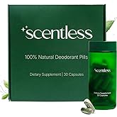 Scentless Internal Deodorant – Mint, Parsley & Chlorophyll Capsules for Body Odor – Aluminum-Free Body Deodorizing Supplement – Odor Control Natural Deodorant – Body Deodorizing Capsules – 30 Count