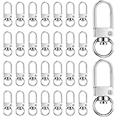 30 PCS Silver Lobster Claw Clasps for Keychains, Swivel Lobster Clasp for Backpack Charms Jewelry Making Purse Bags Keychain Connector DIY Art Crafts