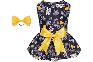 CuteBone Dog Mesh Dress Puppy Sundress Pet Outfit Summer Fashion for Small Dogs Girl Cat Clothes BF13S