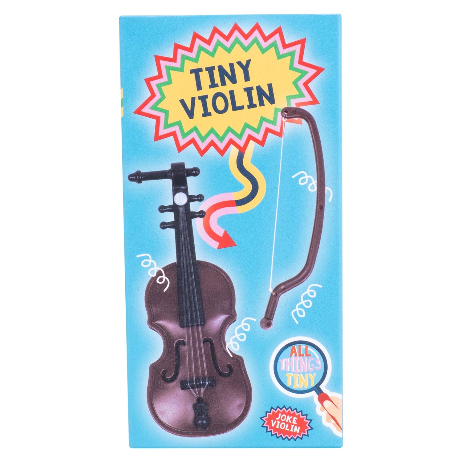 World's Smallest Violin Novelty Toy. Tiny Silent Violin and Bow. Perfect for Secret Santa Joke Gifts.