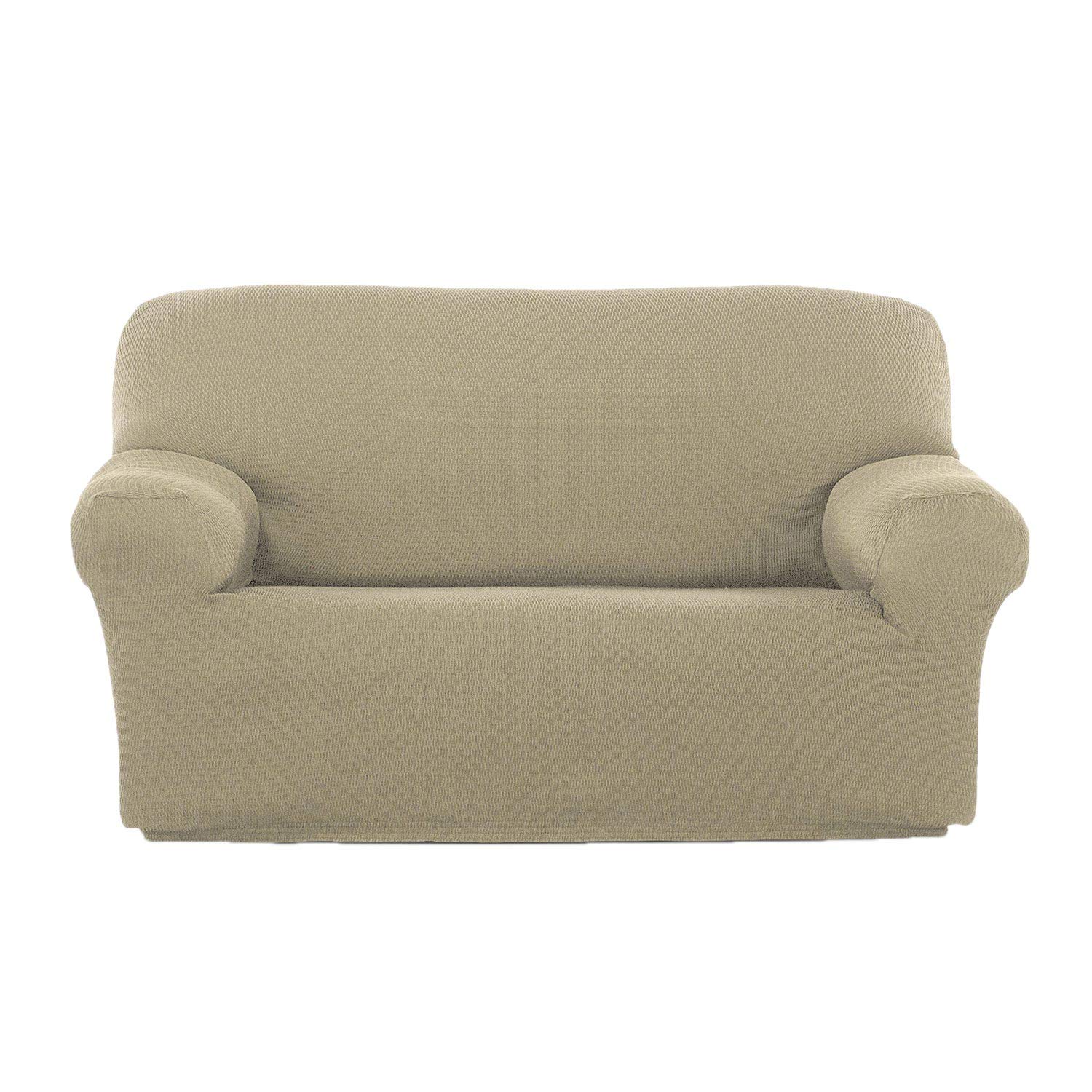 Homescapes Two Seater 'Iris' Sofa Cover Elastic Easy Fit Soft Double