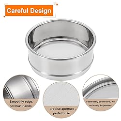 PATIKIL 160 Mesh Lab Sieve, 4" Diameter Test Sieve