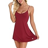 RSLOVE Sleepwear for Women Lingerie Sexy Chemises Nightgown V-Neck Full Slip Dress