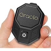 Oraolo Clip-On Portable Speaker Wearable Speaker Bluetooth 5.4, Mini Speakers for Hands-Free Calls, Built-in Mic, Stereo Sound, IPX6 Water Resistance, 12H Playtime, Wireless Speakers for Outdoor