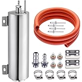 EVIL ENERGY Coolant Overflow Tank, Radiator Overflow Tank (Stainless Steel, 3“ × 10”)