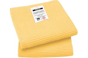 Now Designs Ripple Kitchen Towel, Set of 2, Lemon Yellow