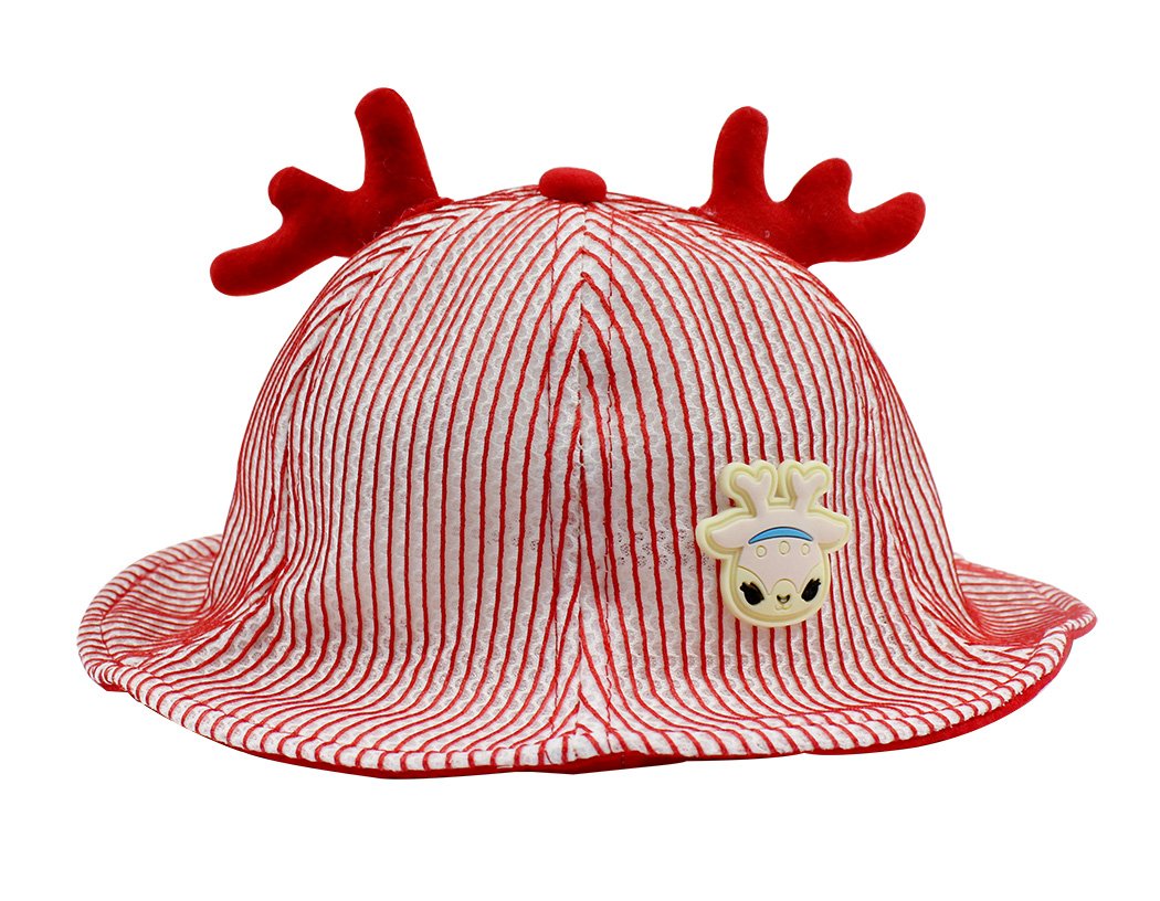 Ranvi Kids Fawn Sun Hats Caps Baby Girls Boys Beach Bucket Sun Protection Hat,Red
