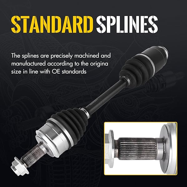 KUSATEC CV AXLE SHAFT ASSEMBLY COMPATIBLE WITH ACURA TSX 2009-2014; HONDA ACCORD 2008-2017/CIVIC 2014, FRONT RIGHT SIDE, 1.8 2.4L L4, REPLACE# 66-4251